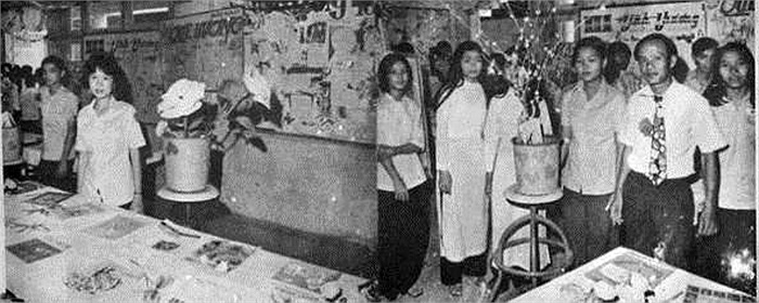 Hệ thống giáo dục trung học gồm: trung học đệ nhất cấp. Trong ảnh: Trường Trung học Cộng đồng Quận 8 năm 1972- 1973