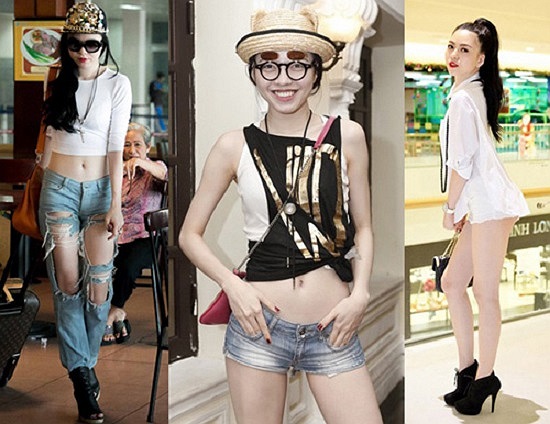 Vũ Hoàng Điệp cũng là sao thích mạo hiểm với trang phục. Ba bộ cánh này của cô đều vấp phải những phản ứng của khán giả.