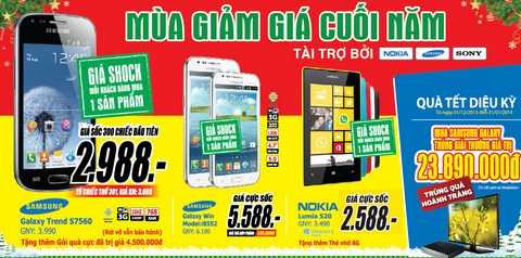 khuyến mại lớn nhất Mùa mua sắm 2013 từ MediaMart