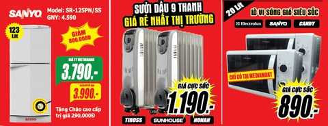 khuyến mại lớn nhất Mùa mua sắm 2013 từ MediaMart