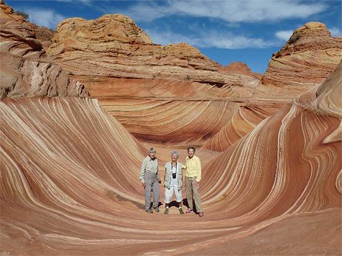 Những đường nét uốn lượn kỳ diệu chính là kết quả của dòng chảy, tác động của lũ lụt và sức lùa của gió.