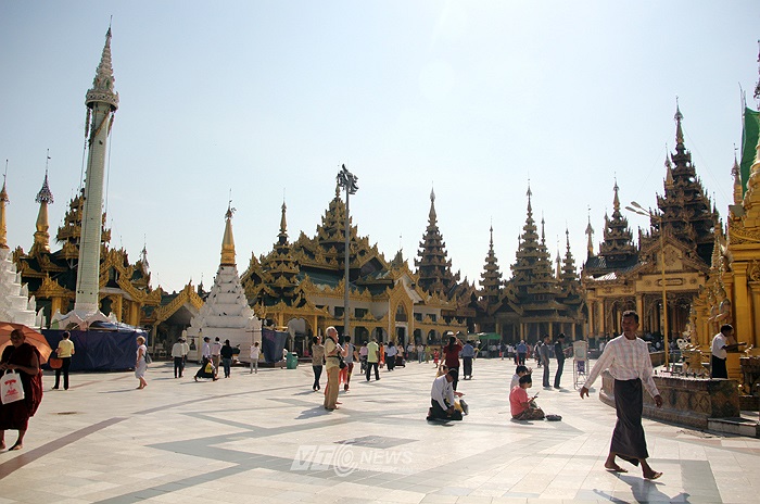 Tháng 5/1824, quân Anh đổ bộ vào xâm lược Myanma. Chúng lập tức chiếm đóng ngôi chùa và biến đây thành một pháo đài tới mãi hai năm sau mới rút đi.