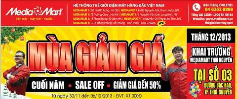 Media Mart khởi động Mùa giảm giá cuối năm