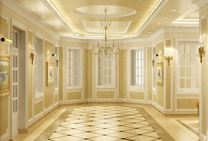 Cảnh lộng lẫy bên trong căn biệt thự.