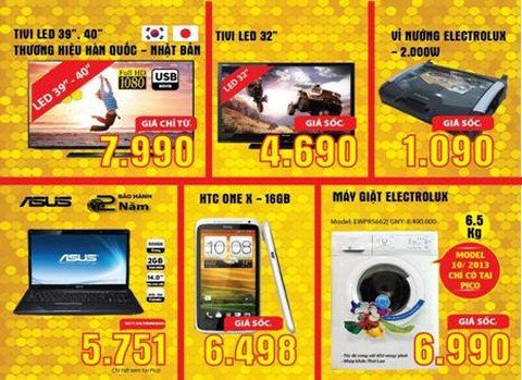 Nhiều mặt hàng giảm giá tại Pico - Tháng khuyến mại HN