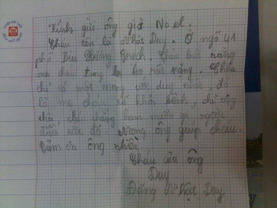 thư gửi ông già noel
