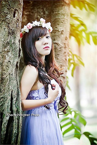 Ngọc Bích cũng khá thích tự chụp hình cho mình.