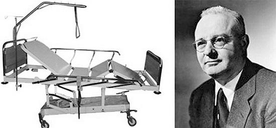 Thomas Midgley: Hệ thống nâng bệnh nhân. Năm 1940, nhà khoa học người Mỹ, Thomas Midgley đã chế tạo ra hệ thống dây cáp và ròng rọc giúp người bị tàn phế có thể ngồi dậy trên dường. 4 năm sau đó, ông đã tử vong do dây cáp của hệ thống này cuốn vào cổ