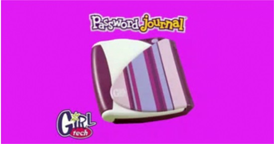 Nhật ký điện tử Girltech Password Journal sử dụng ngôn ngữ để phân biệt mã số, nó tỏ ra khá hiệu quả trong việc phòng chống những tên trộm “ký ức”.