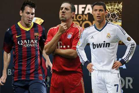 ribery ronaldo messi