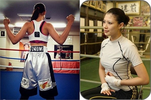 Hoạt động trong 1 môn thể thao đòi hỏi sức mạnh và cơ bắp nhưng từng đường nét trên cơ thể Tomomi Takano đều mềm mại, uyển chuyển, đặc biệt là vòng 1.