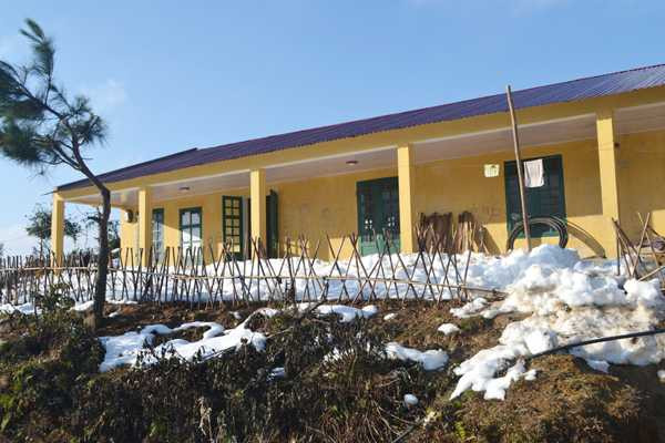 Một số điểm trường chưa thể tổ chức dạy và học trở lại. Ảnh: Báo Lào Cai