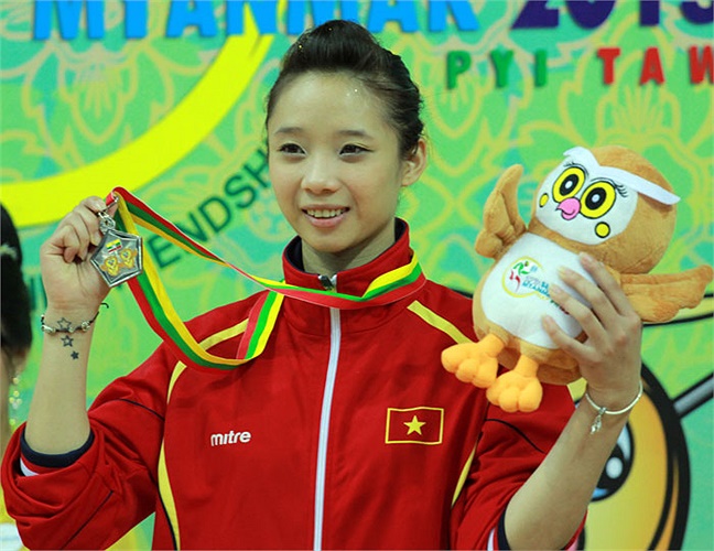 Nhí nhảnh trên bục nhận huy chương