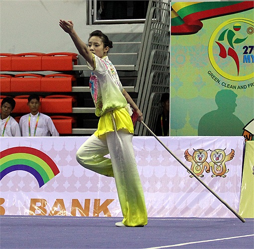 Niềm hy vọng còn lại là Thúy Vi ở nội dung Thương thuật.