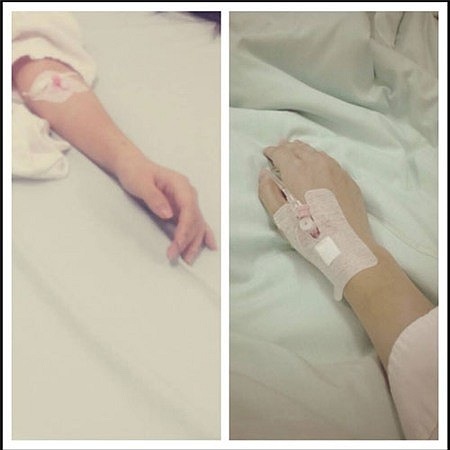 Hoa hậu Các dân tộc Việt Nam Ngọc Anh trưng ảnh truyền nước. 