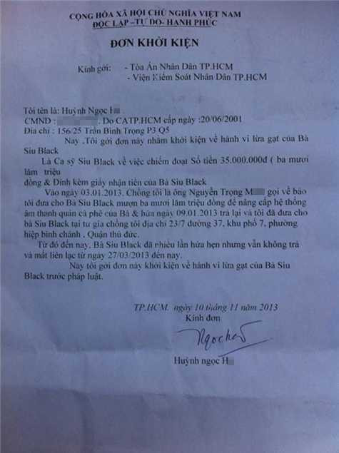 Ca sỹ Siu Black bị kiện vì hành vi lừa đảo