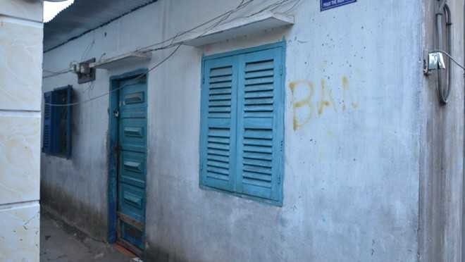 Dãy nhà trọ nơi bà V. trông giữ bé L.