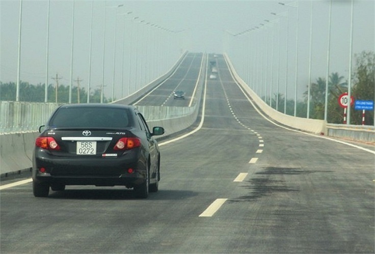 Hạng mục lớn nhất trên đoạn cao tốc này là cầu Long Thành. 