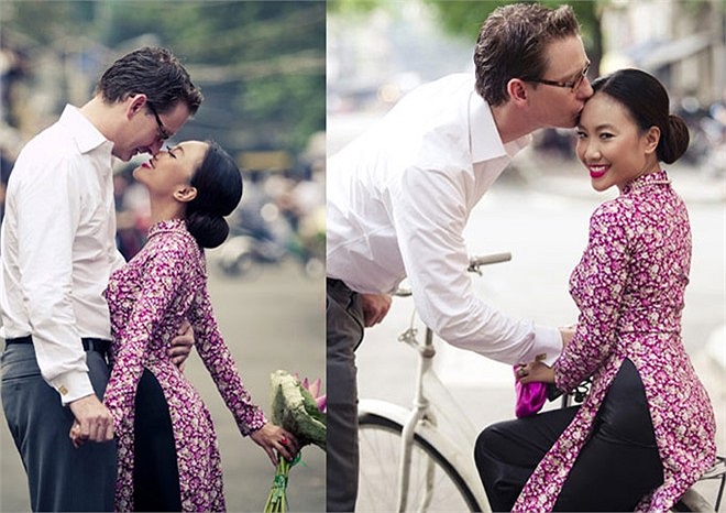 Trước khi làm vợ doanh nhân người Thụy Điển Johan Wicklund, Đoan Trang đã được biết tới là ca sĩ có vóc dáng nhỏ nhắn, sau khi lên xe hoa mỗi lần xuất hiện cùng chồng, chiều cao khiêm tốn 1m54 của cô càng được 'thể hiện' rõ hơn.