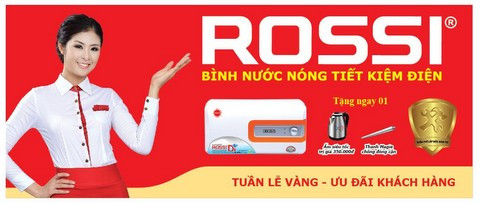 Hoa hậu Ngọc Hân – đại sứ thương hiệu Bình nước nóng Rossi.