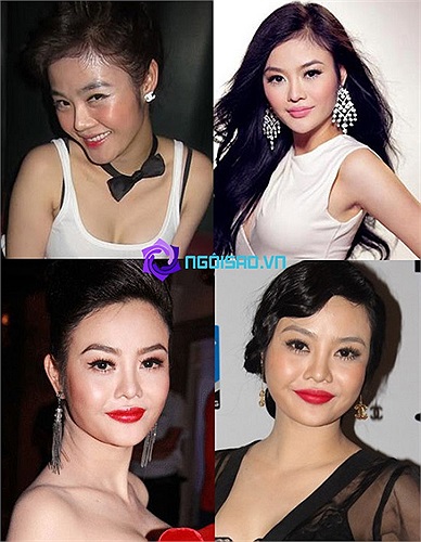 Julia Hồ cũng thường xuyên bơm mặt để có hình ảnh rạng rỡ.