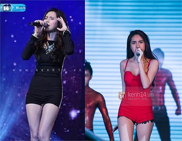 với những chiếc quần ngắn này, Thủy Tiên thoải mái thực hiện những vũ đạo nóng bỏng.