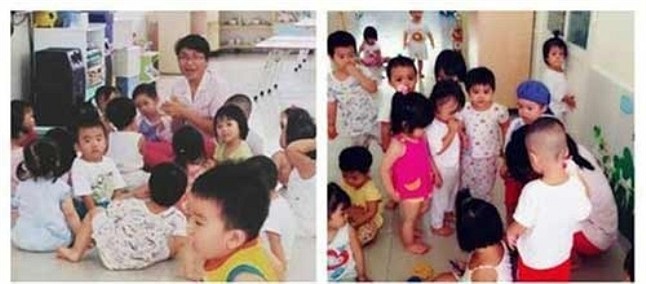 Cậu nhóc Rio của vợ chồng nam ca sĩ Trọn đời bên em là trường hợp hiếm hoi trong giới con sao được gửi tới trường công lập. 