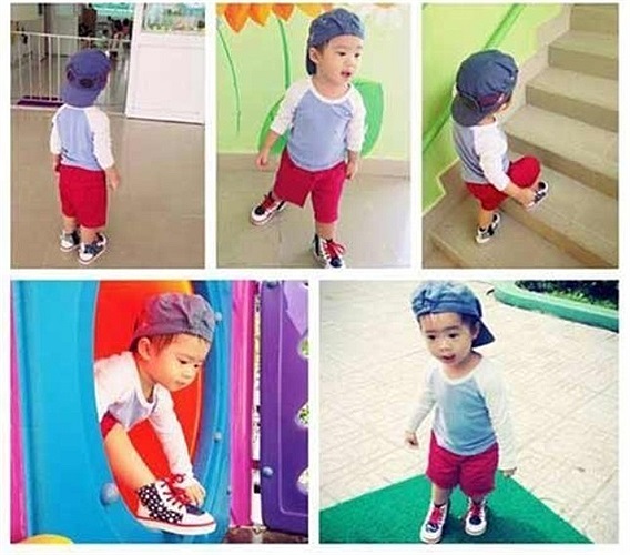 Cậu nhóc hiện đang học tại một trong những trường mầm non công lập khá nổi tiếng ở TP.HCM. Ngôi trường này mỗi năm chăm sóc cho khoảng 1.000 học sinh. 