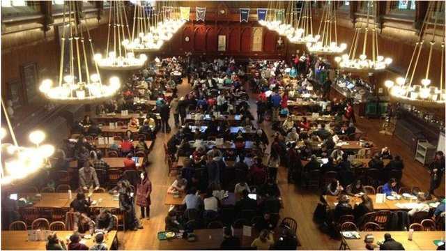 Một giảng đường trường Đại học Harvard