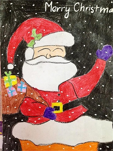 Cô Đặng Nguyệt Anh, giáo viên dạy Ngữ văn, trường THPT Hà Nội – Amsterdam đã ra đề bài cho học sinh lớp 4 - Trí Đức: 'Em hãy viết một bức thư kèm theo bức tranh gửi ông già Noel' vào ngày 17/12 vừa qua. 