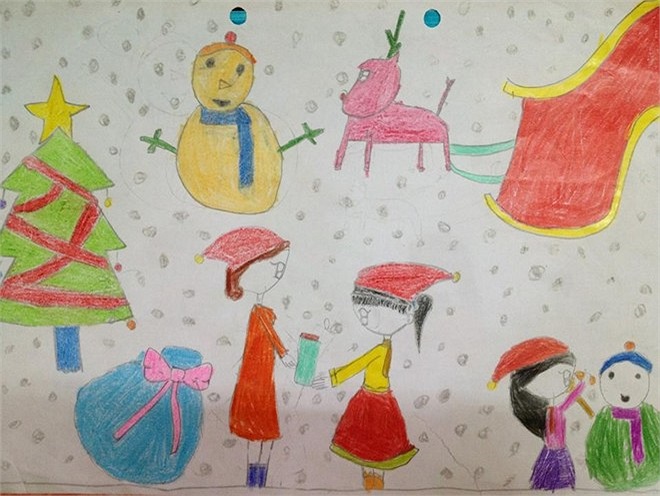 Không khí Noel tràn ngập khắp mọi nơi.