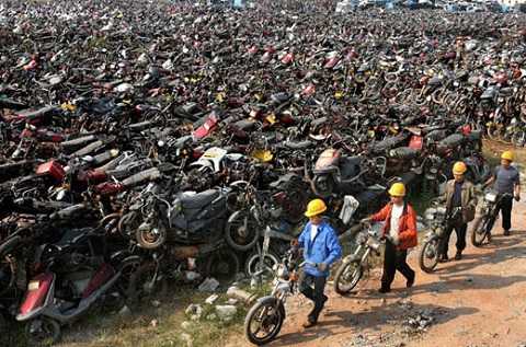 cấm xe máy trung quốc