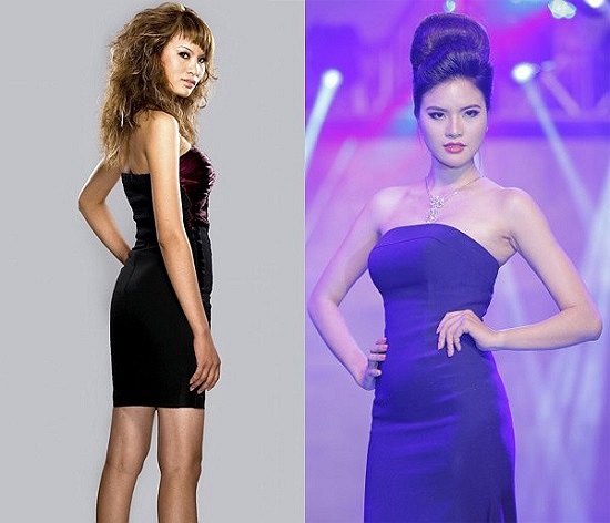 Gái quê Lê Thu Phương nổi lên từ cuộc thi 'Vietnam's Next Top Model' cũng có cuộc lột xác về ngoại hình trong năm 2013. 