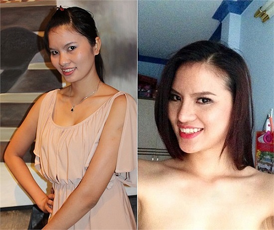 Trở lại sau một thời gian im ắng, Lê Thu Phương gây bất ngờ với chiếc mũi cao và cằm thon, gương mặt thô kệch của chân dài đã trở nên thanh thoát, cô cũng thẳng thắn thừa nhận sử dụng dao kéo để tự tin hơn.