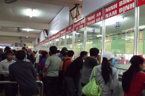 vé xe, tết 2014, bến xe Miền Đông.