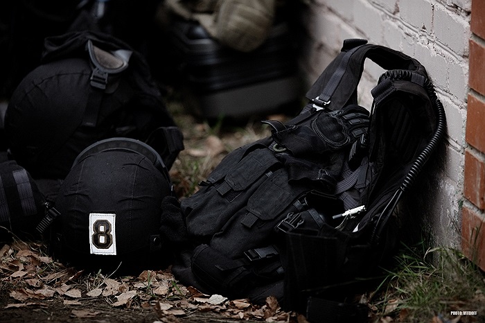 Mũ bảo hiểm và các trang thiết bị của đặc nhiệm Nga