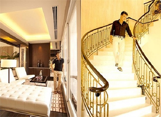 Penthouse của Mr Đàm được liệt vào dạng lớn và sang trọng bậc nhất hiện nay của Việt Nam. 