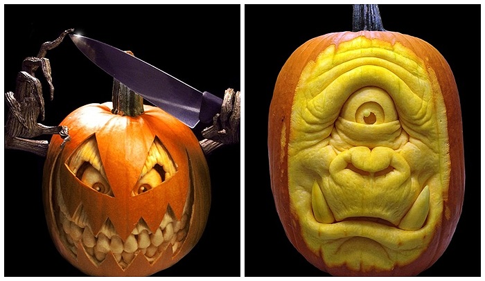 Những bức điêu khắc này được lấy cảm hứng từ hình ảnh ma quỷ của lễ hội hóa trang Halloween phổ biến ở các nước phương Tây, thường diễn ra vào ngày 31/10 hàng năm.