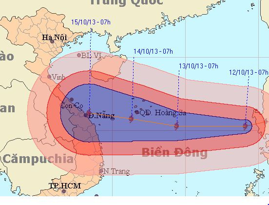 Bão Nari, biển Đông, Quốc tang
