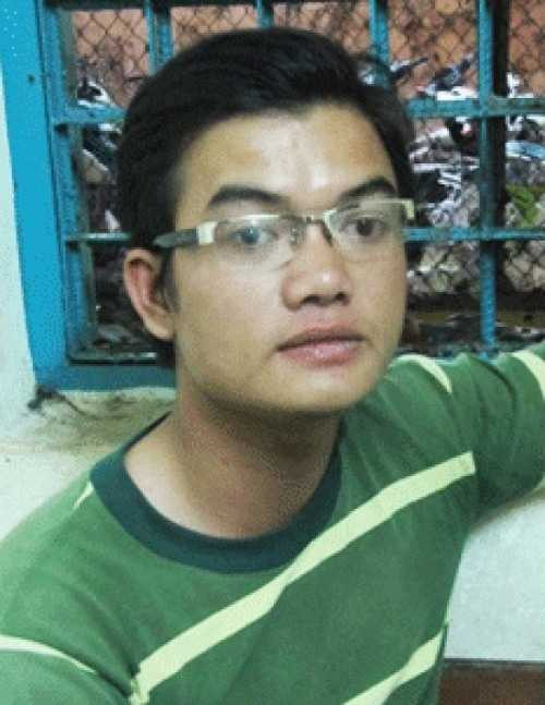 Quang tại trụ sở Công an.