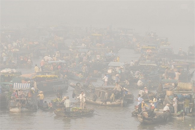 Chợ nổi thường họp khá sớm, thường từ lúc mờ sáng và đến khoảng 8, 9 giờ thì vãn. Những loại hàng hóa được bày bán trên ghe, mỗi ghe sẽ chuyên bán một loại mặt hàng. Trước mỗi ghe hàng, thường có một cây xào chống, trên đó treo loại mặt hàng mà ghe c