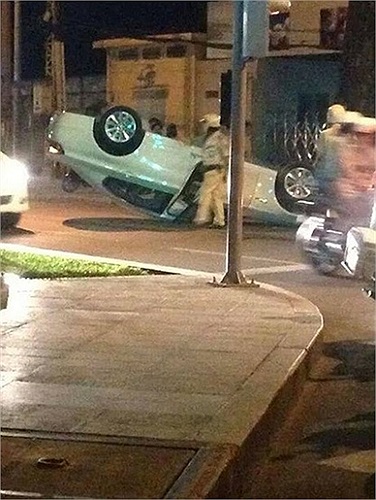 Võ Hoàng Yến gặp tai nạn kinh hoàng sau khi trở về từ một bữa tiệc trên bar cùng bạn bè.