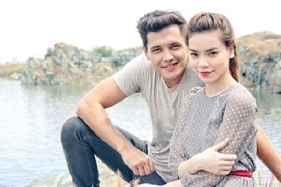 Hà Hồ và bạn diễn nước ngoài Edward rất đẹp đôi trong MV 'Hãy nói với em'.