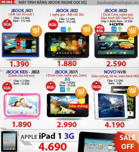 ĐTDD, máy tính bảng...khuyến mại giá rẻ