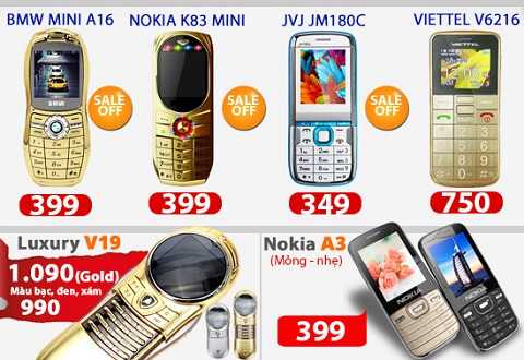 giảm giá hàng loạt điện thoại di động