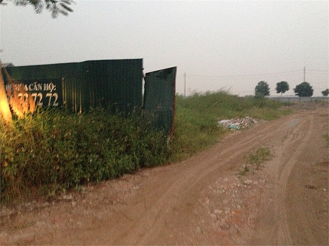 Bên trong dự án vẫn hoàn toàn là bãi đất trống