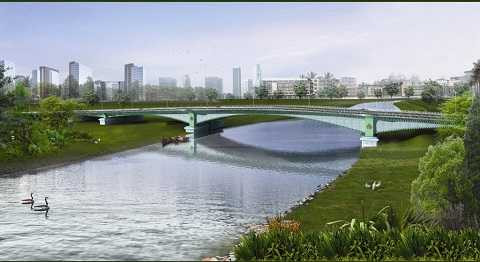 Ecopark hợp long cầu Bắc Hưng Hải trị giá 500 tỷ đồng