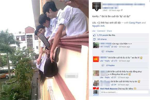 Vẫn biết tinh nghịch là nét đặc trưng của học trò nhưng hãy chơi lành mạnh và bổ ích.