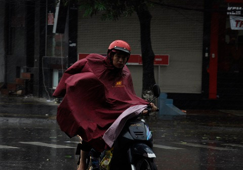Hà Nội mưa lớn, cây xanh đổ do ảnh hưởng bão Haiyan
