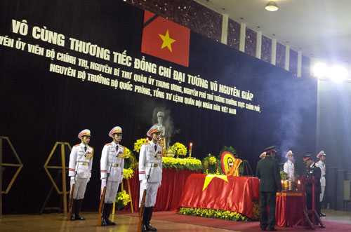 Nơi quàn linh cữu Đại tướng Võ Nguyên Giáp
